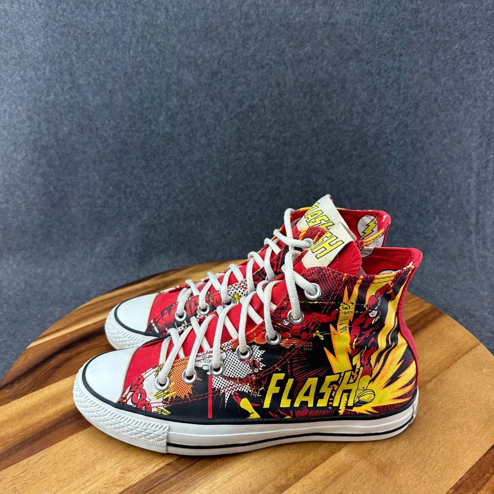 Converse Chuck Taylor All Star DC Comics The Flash High Top Sneakers Womens 8 - Picture 9 of 14